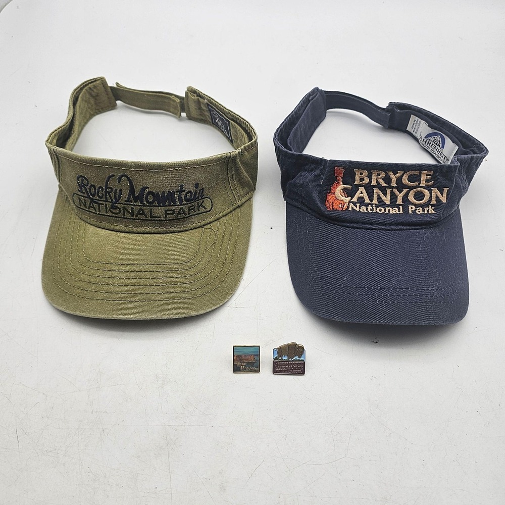Vtg Rocky Mountain Bryce Canyon National Park Hat Visor Strap Back Mens One Size